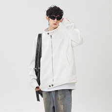 春季新款港风美式提花刺绣痞帅立领夹克男XZ213-JK1000-P88控118，男装夹克，星座213
