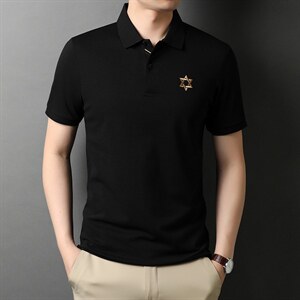 POLO衫男上衣半袖男装衣服男士体恤衫T恤潮牌休闲翻领爸爸短袖男图片