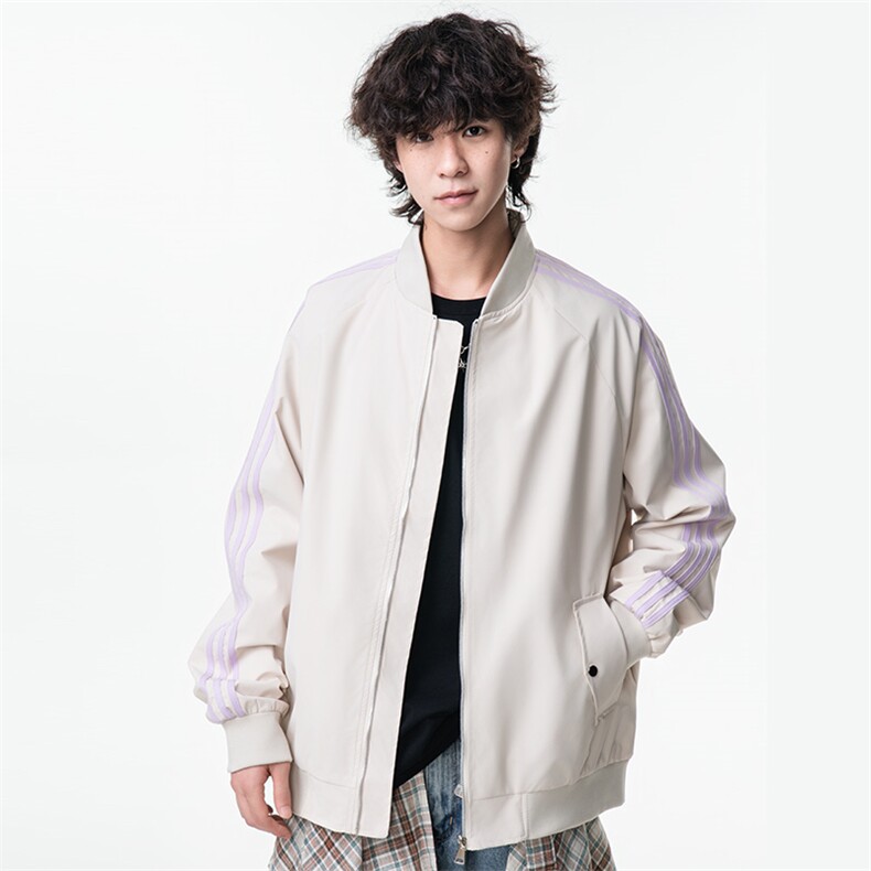 特批光板得物\唯品\抖音二开织带拼接插肩袖夹克G8951P48,男装夹克,电商A247B