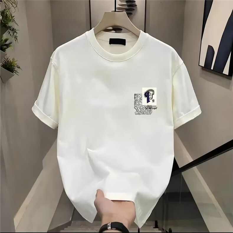 时尚短袖t恤男夏季新款潮流半袖纯棉上衣修身体恤衫GA2432P26,男装T恤,星座1013-5