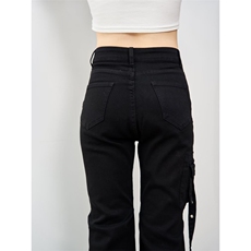 美式复古hiphop重工多口袋嘻哈街头高街喇叭牛仔裤K7152-P50网图，男装牛仔裤，电商B245