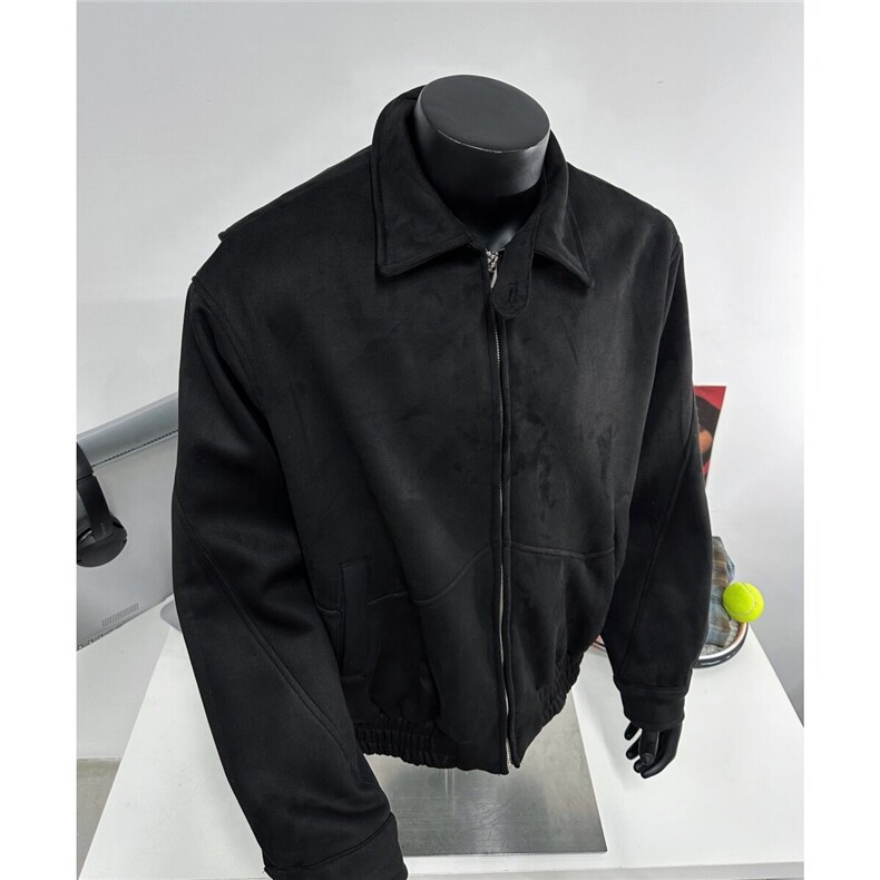 cleanfit美式复古老钱风翻领工装夹克男春季显肩款休闲百搭潮外套，男装夹克，电商D328