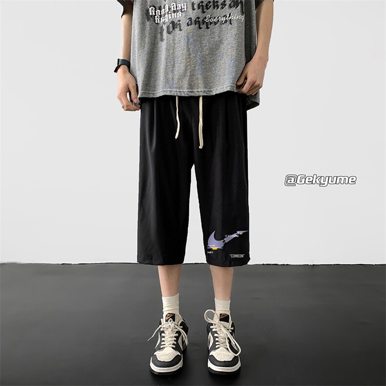 冰丝七分裤男大码速干短裤男五分裤QK72259-P25,男装休闲裤,电商A040