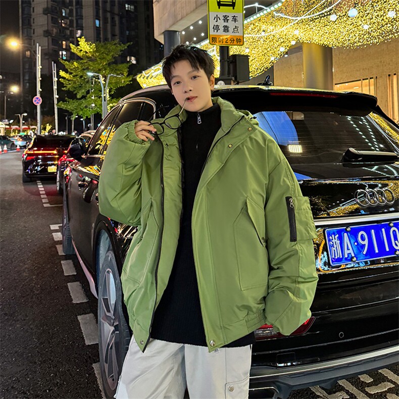 棉服男冬季新款港风宽松连帽棉衣MF9006-P90,男装棉衣,星座214-3