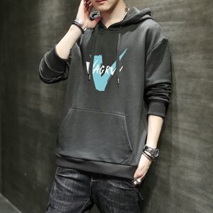 男士2021新款春秋上衣秋装潮流衣服潮打底衫男装卫衣DF167T