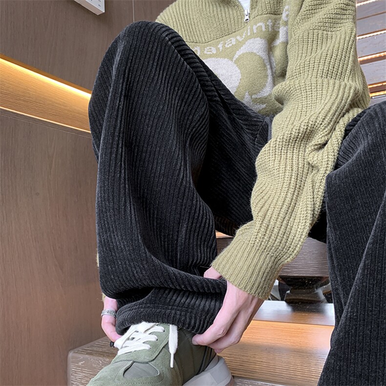秋冬重磅灯芯绒直筒休闲裤M~5XL XZ604-KG64-P45控58图片
