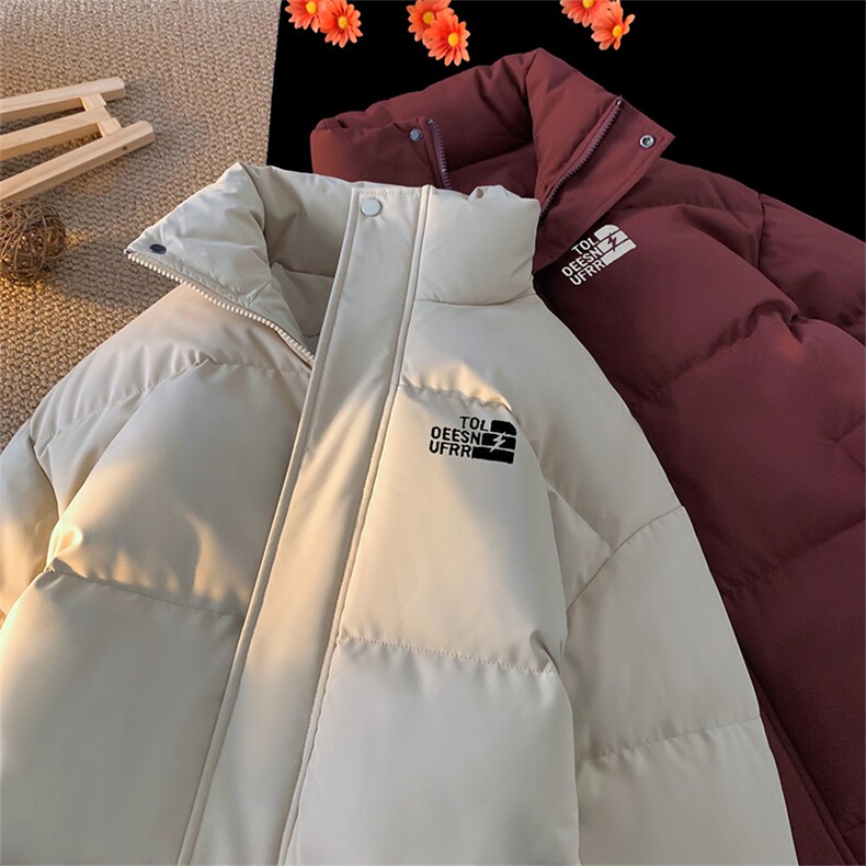 棉衣男冬季新款港风宽松立领羽绒棉面包服学生棉服MF900-P58(现货,男装棉衣,星座214-3