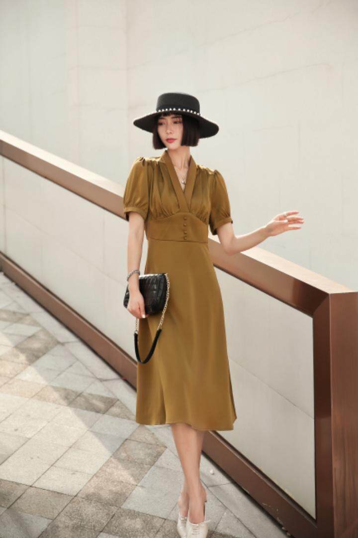 醋酸连衣裙，女装连衣裙，SUKEYI 舒可衣