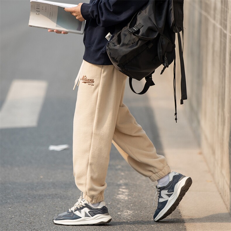 2024冬新款cityboy日系加绒加厚宽松束脚休闲运动裤K262-P40控78,男装休闲裤,星座914-3
