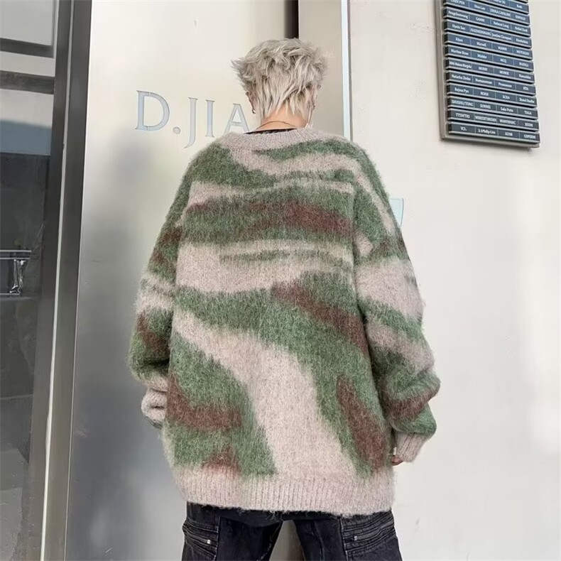 美式复古撞色慵懒风毛衣男女秋冬季小众宽松针织衫上衣M3114-p48,男装针织衫/毛衣,星座1008