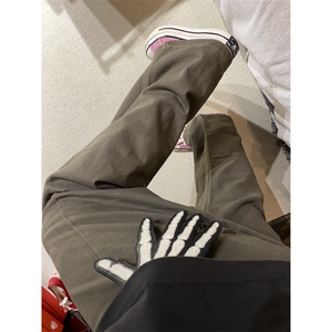 【有货】cleanfit咖棕色牛仔裤美式vibe裤子高街修身KZA30LL-P55图片