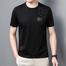 KLSB8328男士2023年夏季新款百搭水洗T恤衫男短袖休闲体恤P58，男装T恤，电商B360