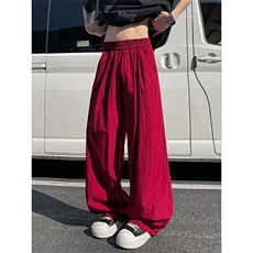 8XL-M多巴胺冰丝垂感慵懒山本裤男夏拖地裤子阔腿休闲裤KZ051P30，男装休闲裤，电商B312