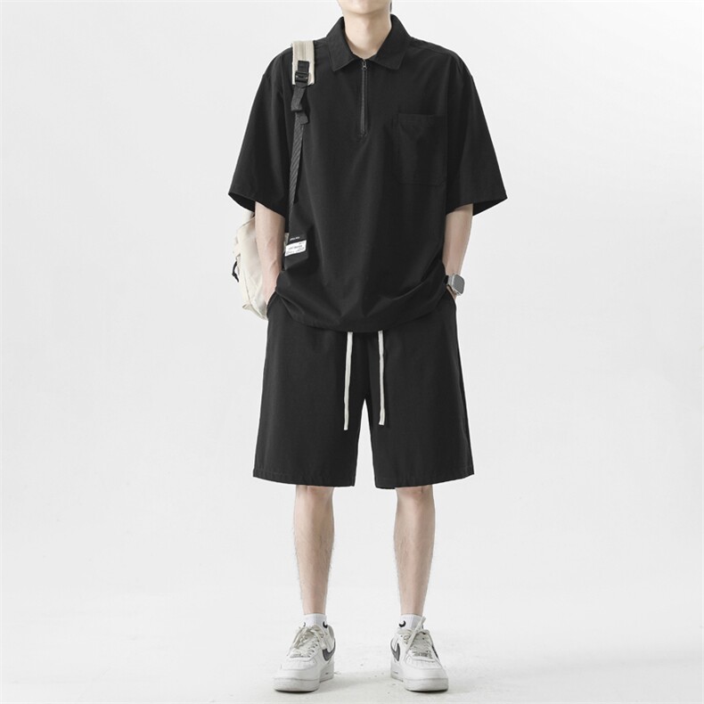 夏季运动套装休闲时尚短袖短裤一套搭配夏天高端帅气TZ21-特批-70,男装休闲套装,星座718