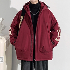冬上新加棉保暖棉服潮青少年连帽棉衣外套男女8321-P110控价158，男装棉衣，电商A441-1