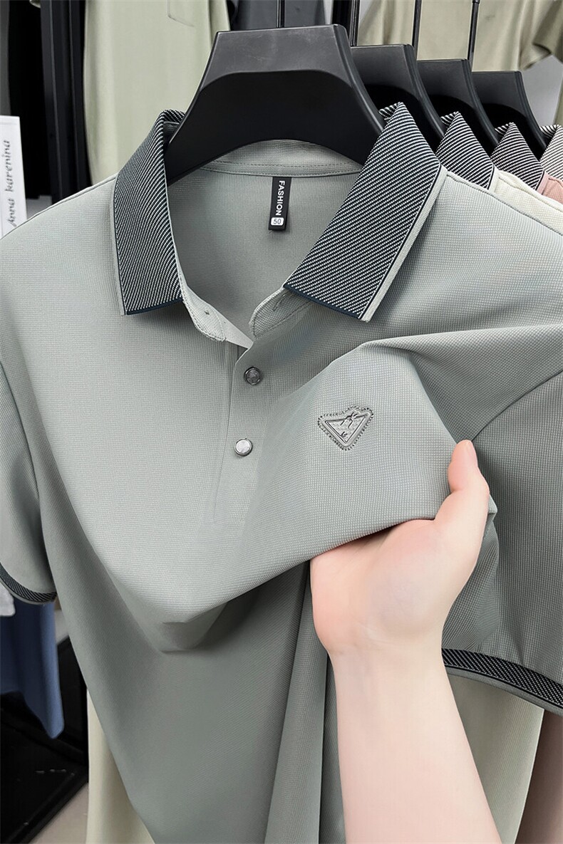 Z5008春夏男士新款短袖T恤青年修身体恤休闲POLO衫,男装Polo衫,电商B360