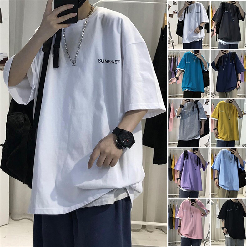 T06常年款男士休闲字母印花T恤衫外套圆领半袖五分袖TEE男女中性,男装T恤,星座115A-3