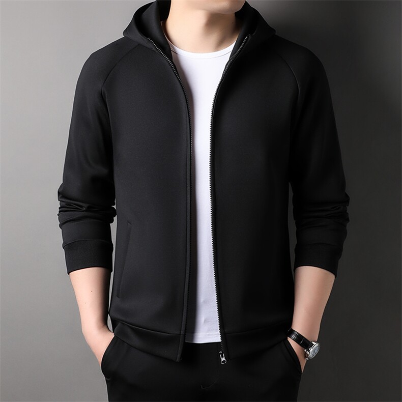 YH710男式2023年春季新款长袖卫衣男中老年爸爸男装夹克开衫，男装卫衣，电商B360