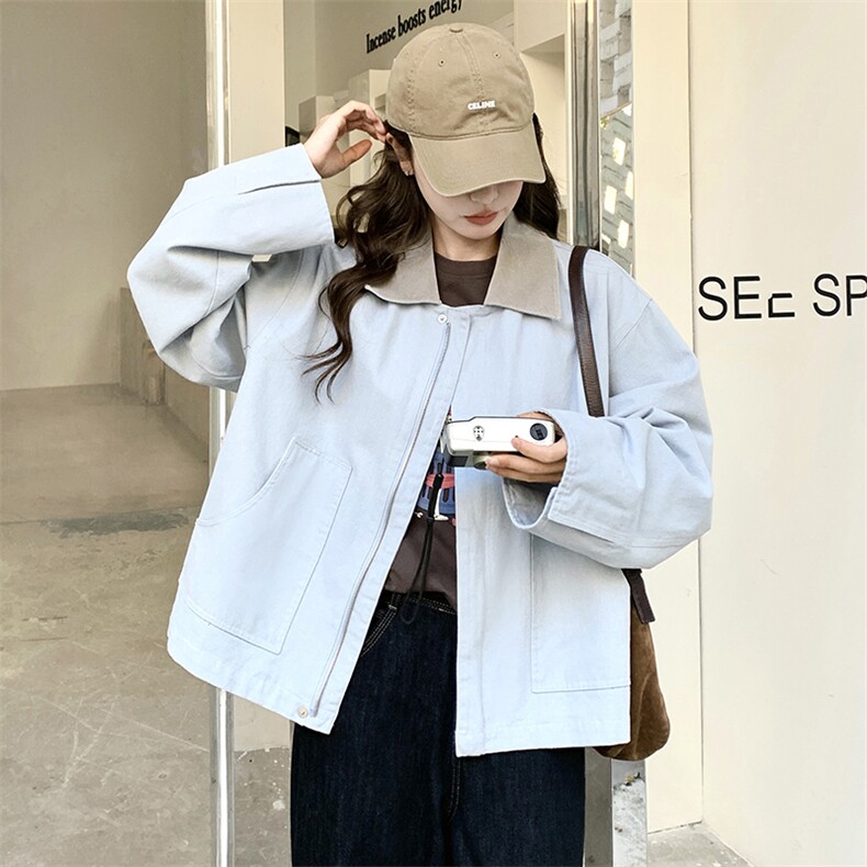 【现货】2025春装新款灯芯绒领短外套女ZBA馆126-2518P140K218，女装短外套，浙宝A馆126