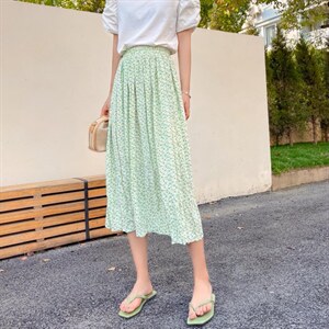 碎花半裙洋气款，女装半身裙，安玖拉