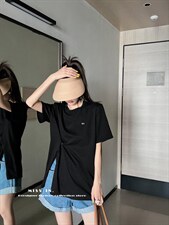 现货小众设计师款垫肩T糖果色，其它，蜜思印·金