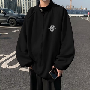 春季新款潮牌麂皮夹克宽松日系痞帅复古翻领夹克 JW176图片