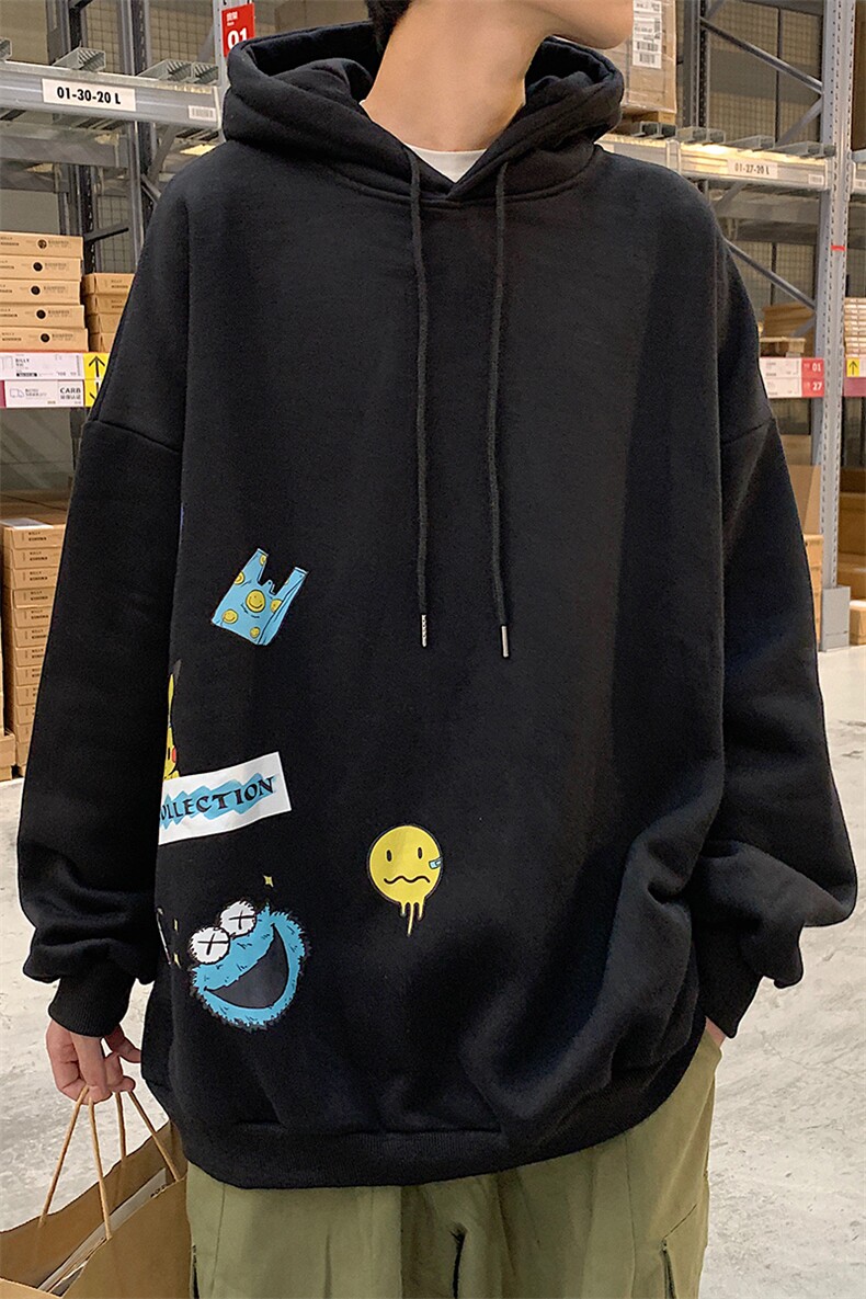 A040-WY2079-P40连帽卫衣男加肥加大码胖子棒球服外套,男装卫衣,电商A040