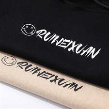 7XL-M货足2023春新款长袖卫衣男白底平铺连帽拼色上衣加肥加大码图片