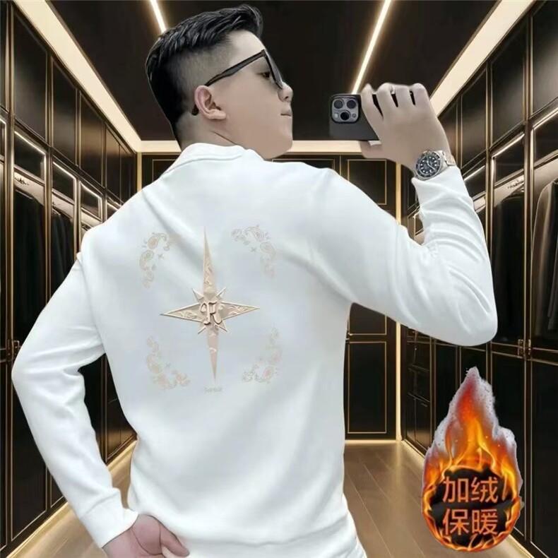 春秋冬华棉卫衣男女圆领宽松范学生情侣款韩版ins港风潮流上,男装卫衣,星座1210-1