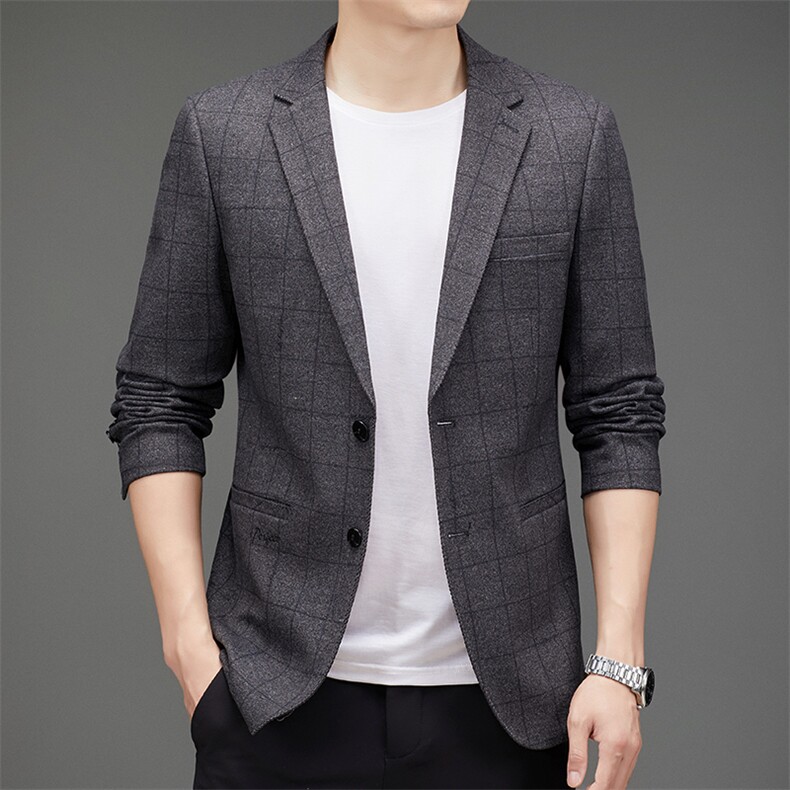 DJ8835钱塘2020-3新款商务休闲简约百搭中年男士西服货稳P147,男装西服,钱塘207-3
