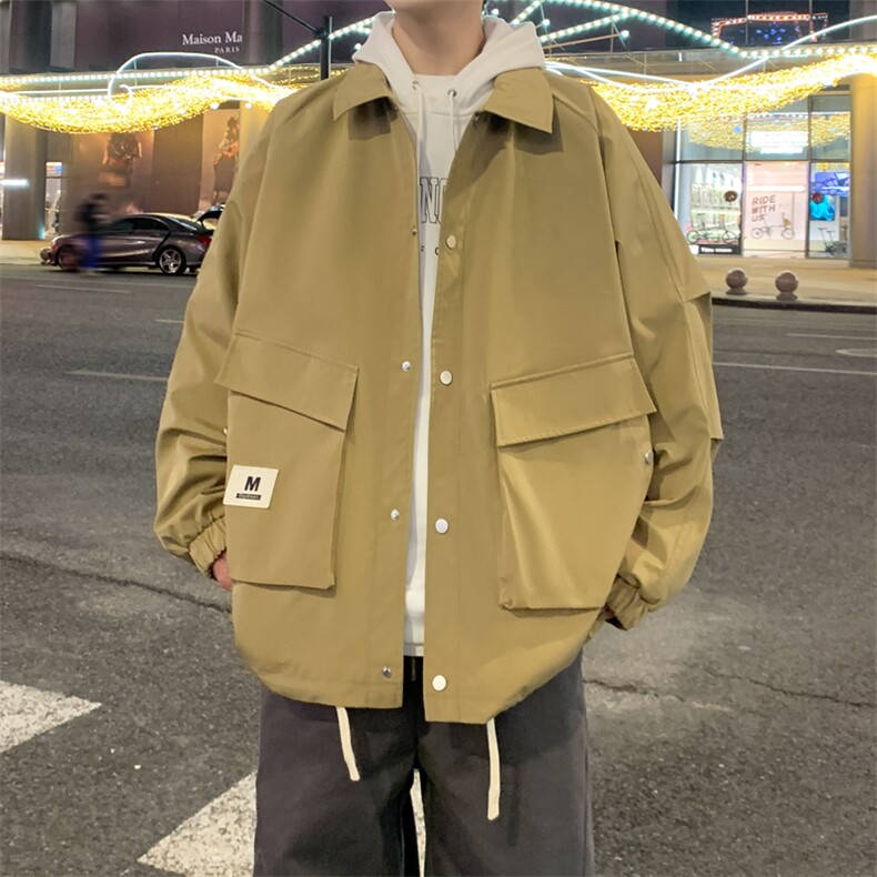 外套男2024新款春秋上衣潮牌痞帅青少年夹克JK178-P75,男装夹克,星座308B-2