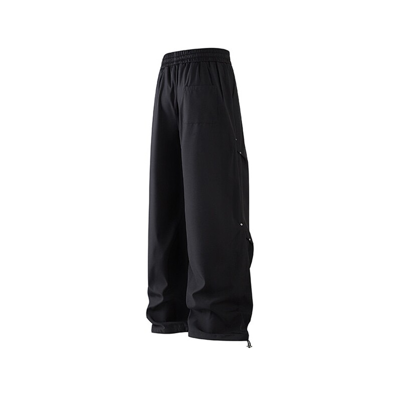 白底平铺立体美式褶皱铆钉伞兵休闲裤男高街直筒阔腿工装KZ033P50,男装工装外套,电商B312