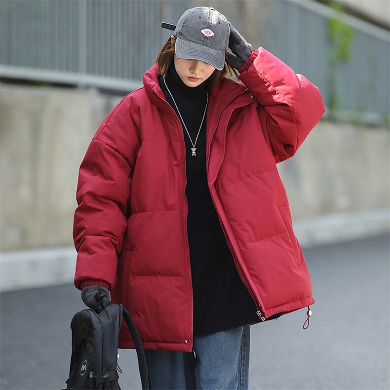 多色港风冬季立领纯色加厚上衣外套棉衣男MY99999P65，男装棉衣，星座1204-3