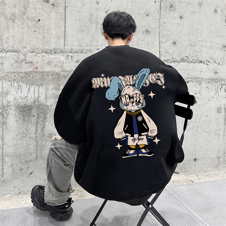 抖音供货、复合重磅360克现货圆领卫衣宽松 D223A-YL2353-特P28图片