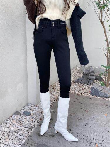 「现货」一体绒小脚裤。时尚又保暖。，女装，T7