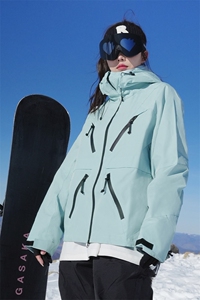 冬季防风拉链魔术贴滑雪服男加绒加厚时尚夹克外套M19-P180控258图片