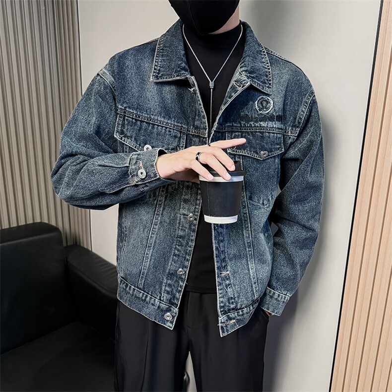 美式复古男士复古做旧工装牛仔夹克A368-NJ8628-P108,男装夹克,电商A368