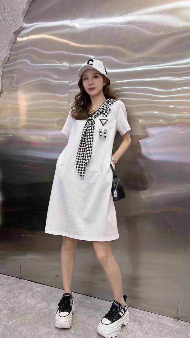 夏季新款小玩偶时尚连衣裙，女装连衣裙，蕃米莉