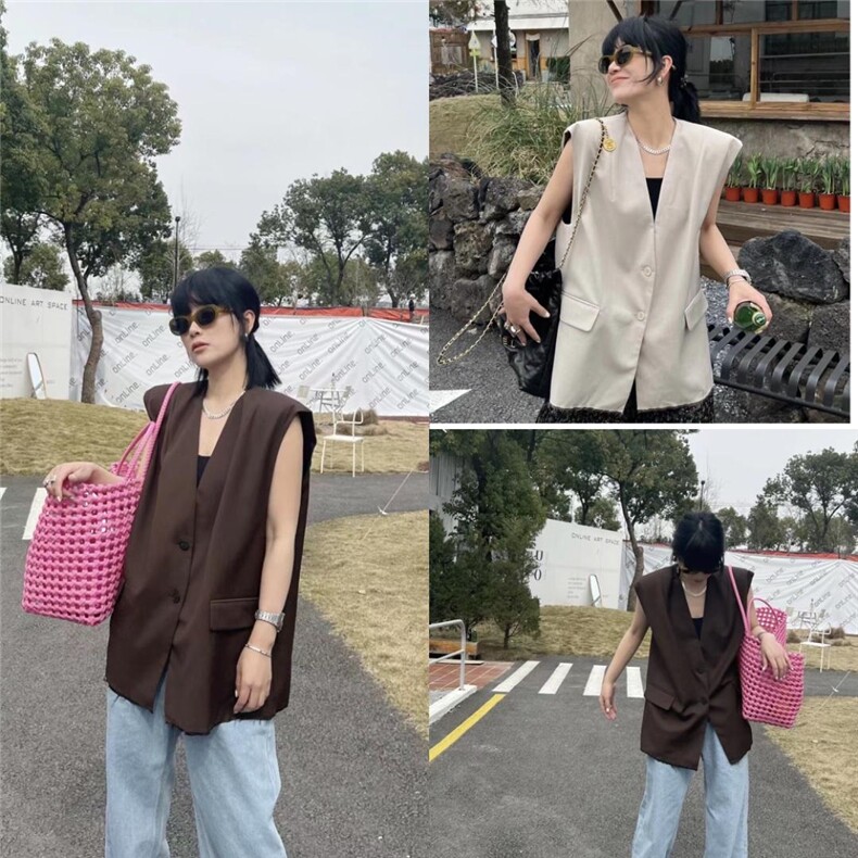 西装马甲两穿，女装西装，卡薇尔