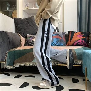 华夫格秋季美式vibe风阔腿裤子男高街潮牌hiphop坠感裤AK692-P38图片