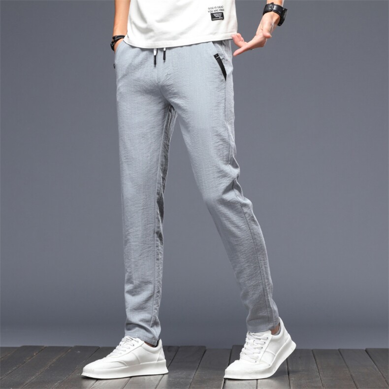 休闲裤男士宽松直筒潮牌秋冬季薄款修身长裤潮流西裤春秋款裤子男,男装休闲裤,星座505-2（原电商A260-1)