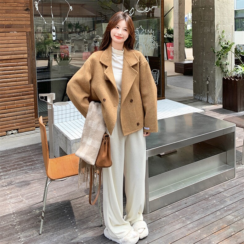 2026冬款短款双面呢外套B109-9851-230-328,女装毛呢外套,2B109