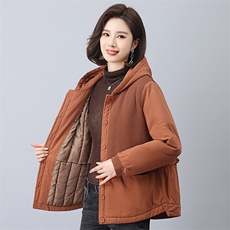 时尚保暖女士棉服优雅气质短款外套舒适百搭冬季必备单品，女装棉衣/棉服，叶笙衣