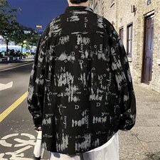 长袖衬衫男港风潮流C137P28图片