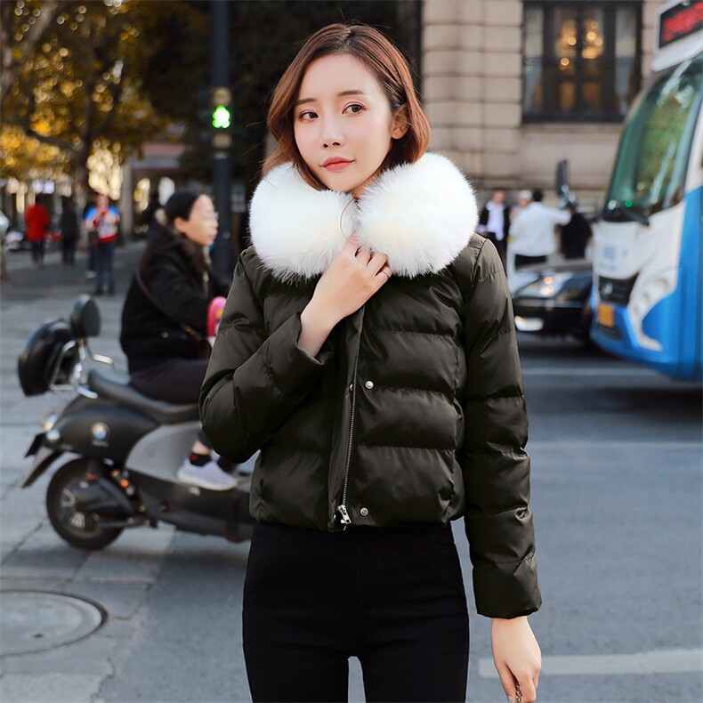 羽绒棉服女短款2025年冬季新款小个子高腰修身棉衣秋冬小棉袄外套,商品下架区,韩蔻秀