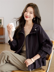 2025年冬季时尚潮流中长款休闲加绒加厚派克服，女装派克服，独衣靓