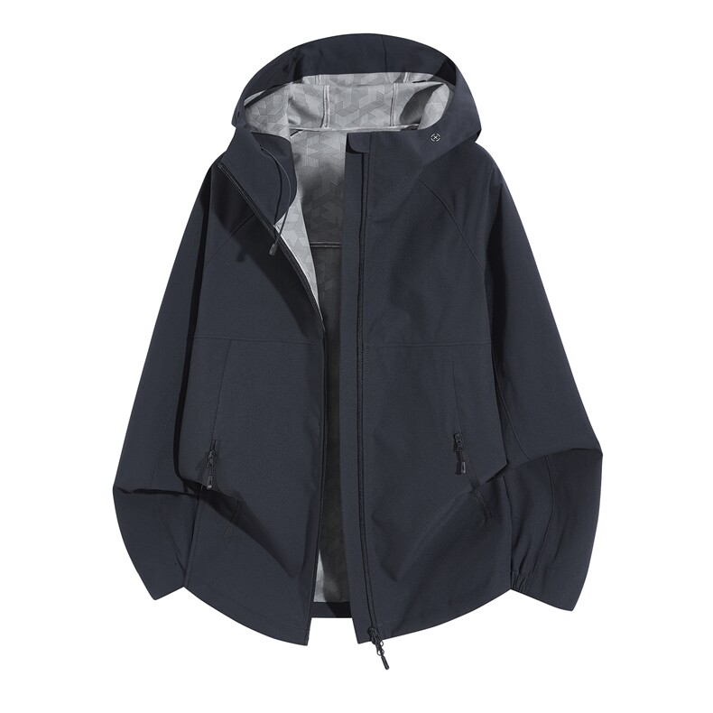 新款户外运动登山情侣款多色连帽工装冲锋衣软壳外套CF2618-特P50，男装夹克，星座1403A