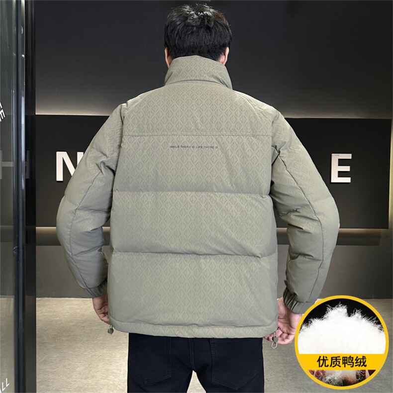 2025冬季DS-A225冬季新款男士立领时尚潮流白鸭绒羽绒服夹克,男装夹克,电商A225