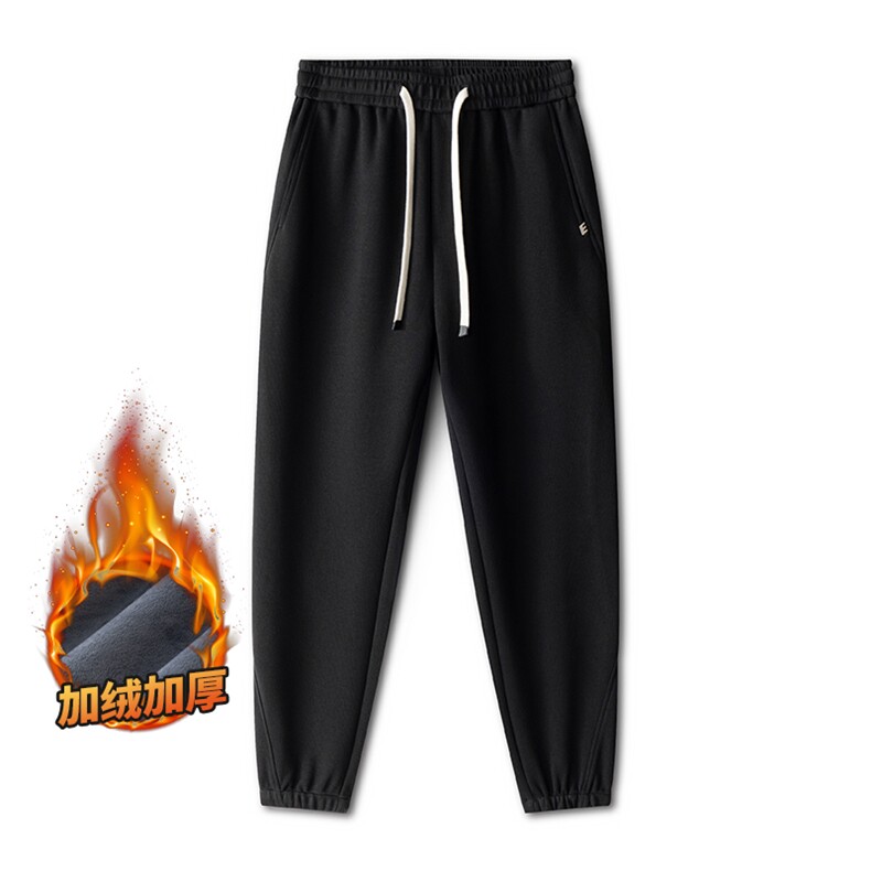 男士加厚休闲裤冬季宽松束脚哈伦卫裤运动长裤Z2574-P45/加绒P55,男装休闲裤,星座509