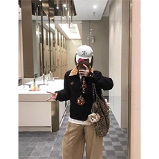 美拉德棕色假两件短款飞行员夹克男士棒球服外套JK2570，男装夹克，星座208-5